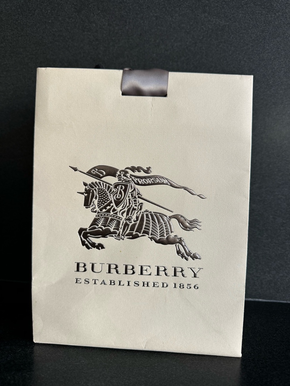 Burberry Beige Tote Bag With Thick Ribbon